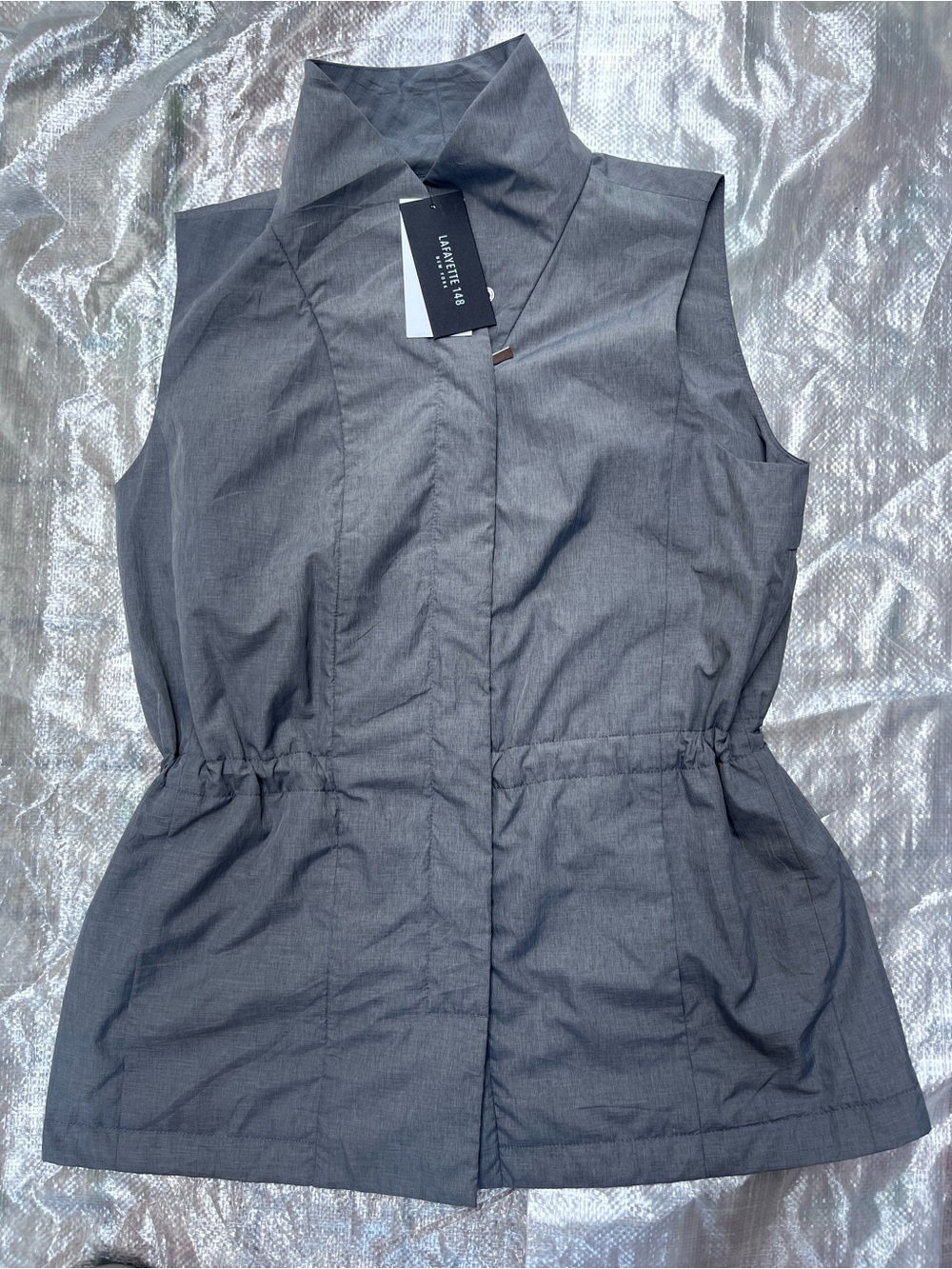 Lafayette 148 New York Light Gray women’s Vest Sz Medium